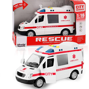 ماشین آمبولانس اسباب بازی موزیکال Musical AMBULANCE Car 1:16_اسباب بازی